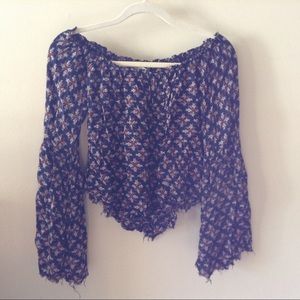 Stella Laguna Beach Off Shoulder Crop Top